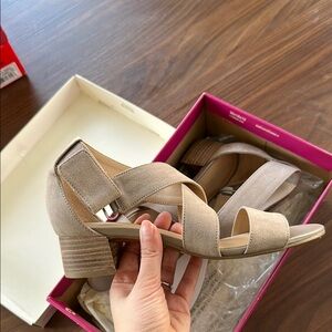 Women's Tan Strappy Sandals - NWT